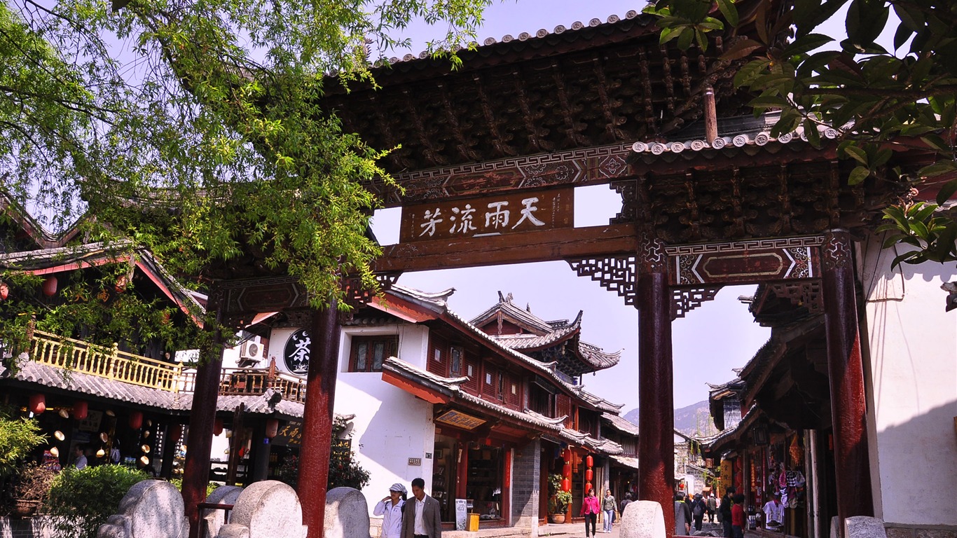 Lijiang ancient town atmosphere (2) (old Hong OK works) #22 - 1366x768