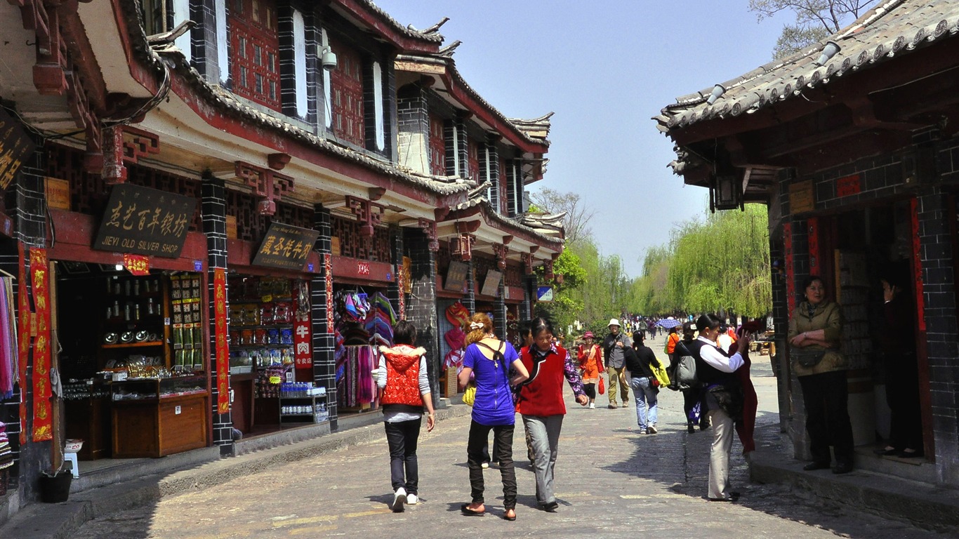 Lijiang ancient town atmosphere (2) (old Hong OK works) #24 - 1366x768