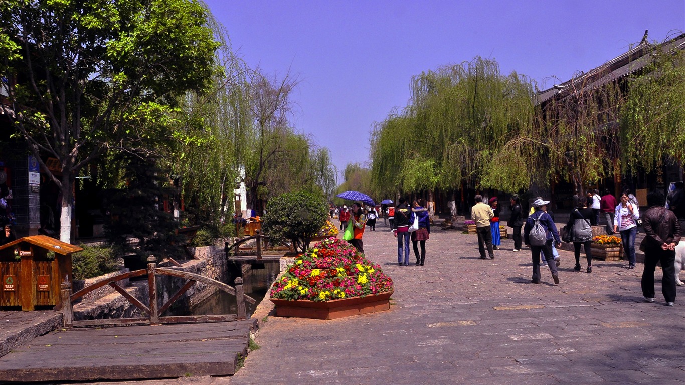 Lijiang ancient town atmosphere (2) (old Hong OK works) #25 - 1366x768