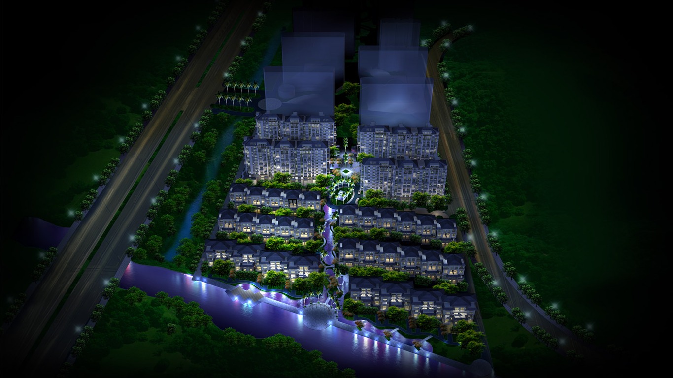建築園林效果 高清壁紙(六) #16 - 1366x768