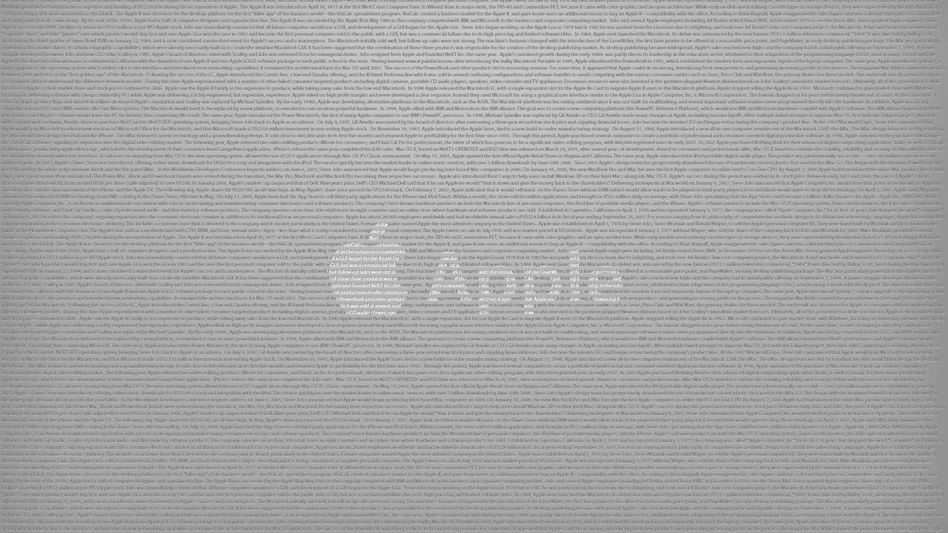 Apple主題壁紙專輯(31) #5 - 1366x768