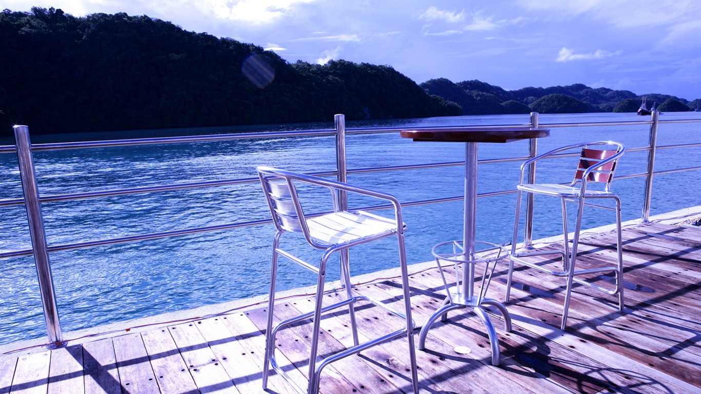 Beach foto tapety (2) #6 - 1366x768