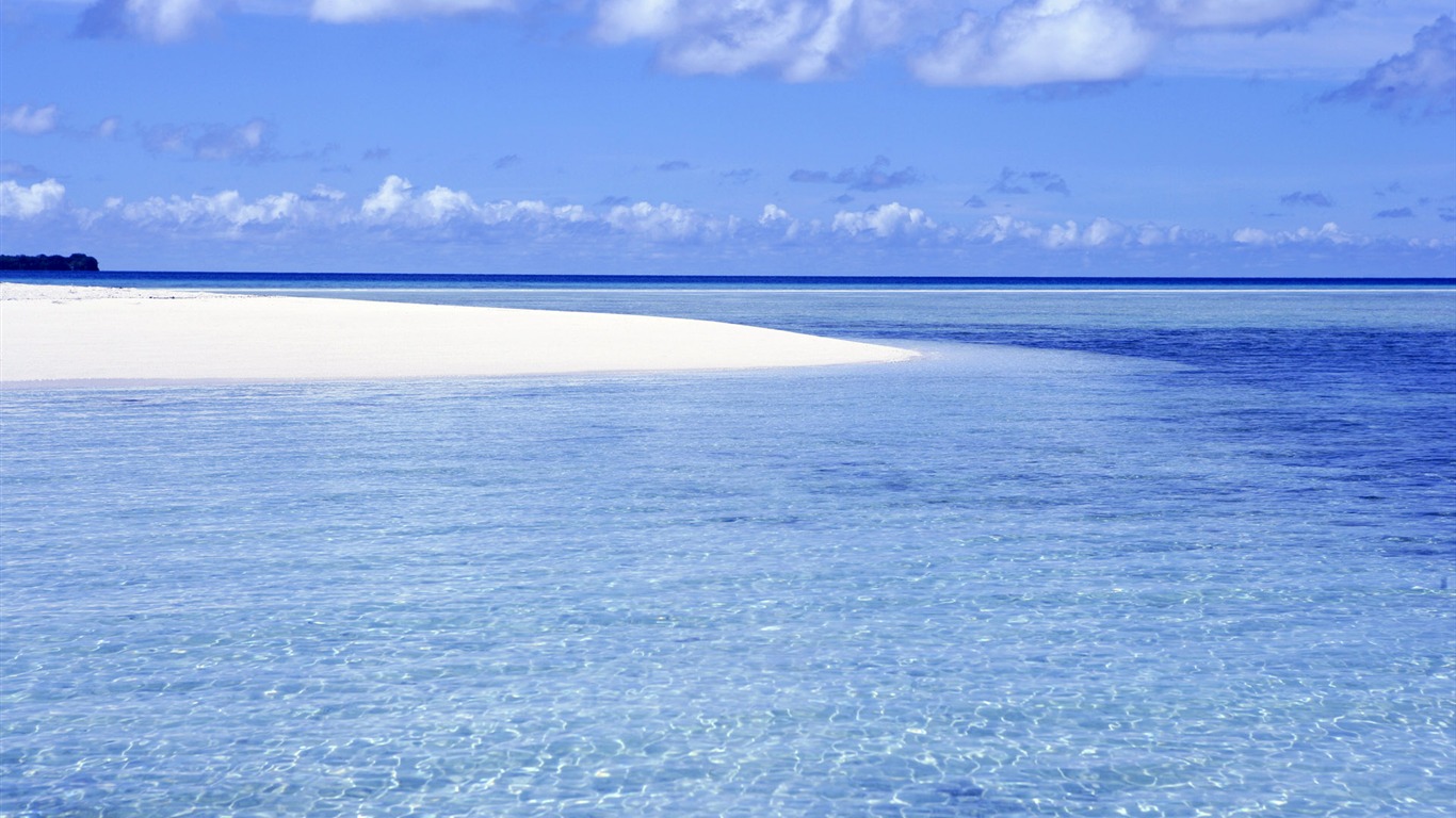 Beach foto tapety (2) #15 - 1366x768