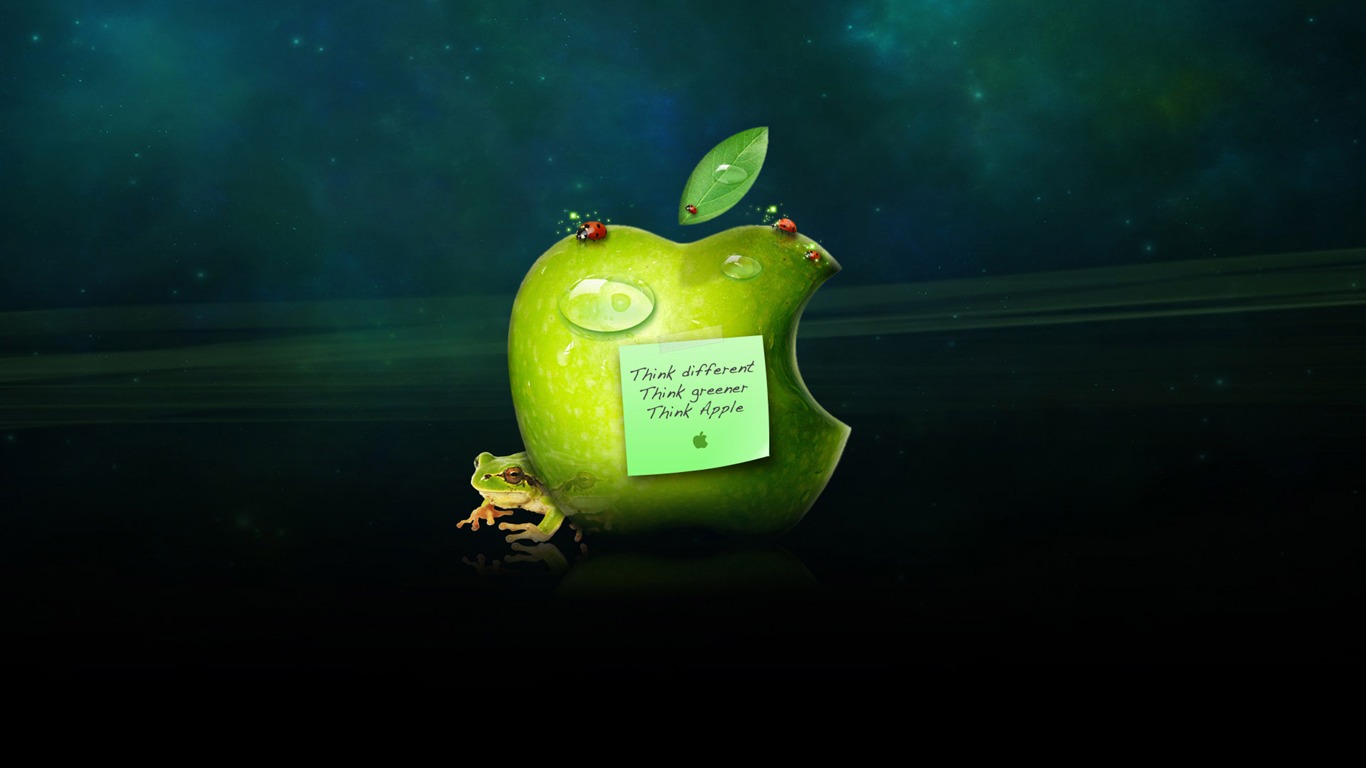 album Apple wallpaper thème (32) #16 - 1366x768