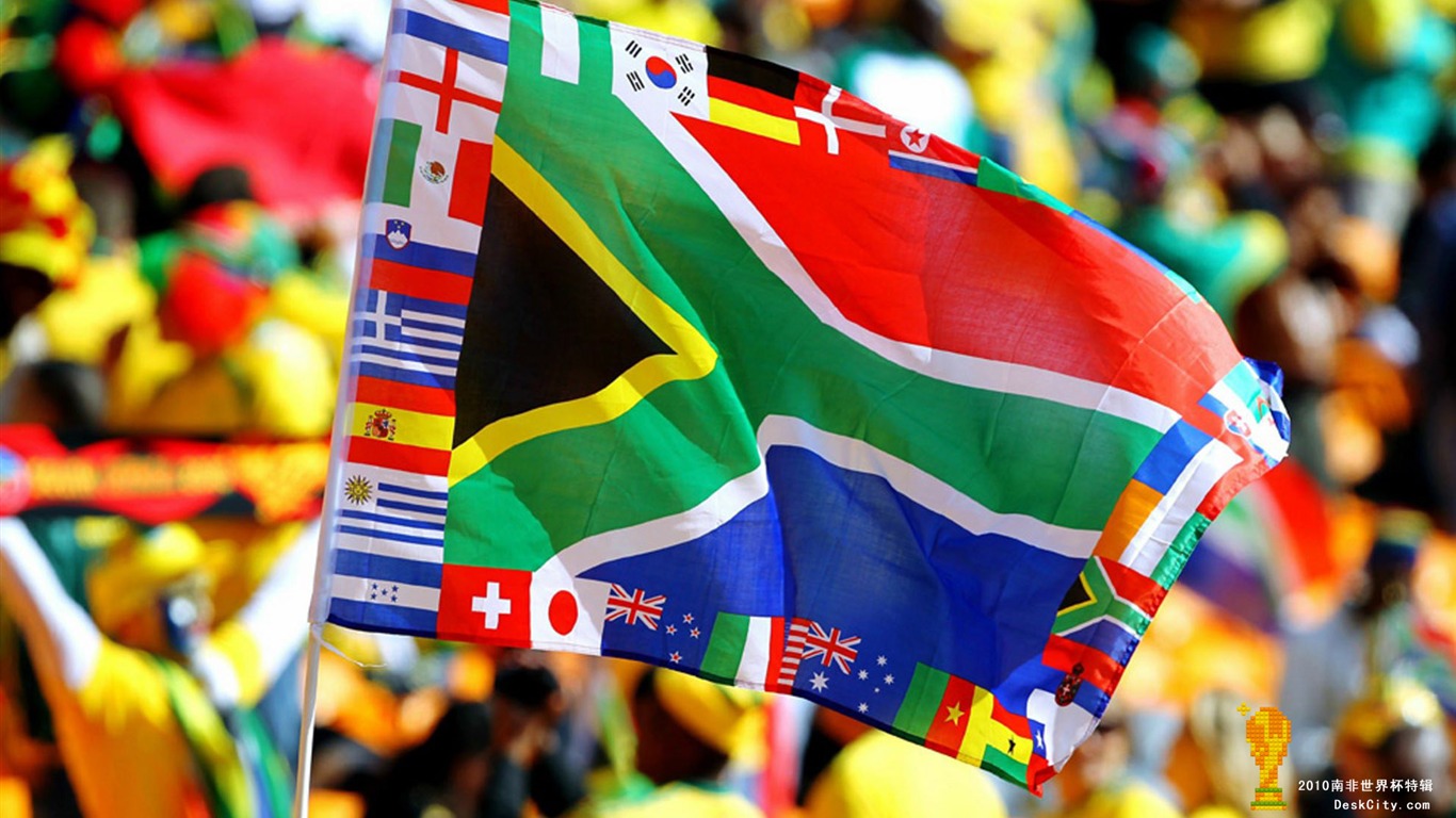 Sudáfrica la Copa Mundial de fondos de escritorio de serie (3) #3 - 1366x768