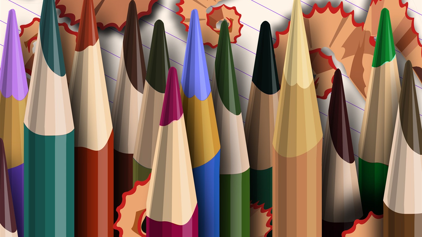 Vectorial de fondos de escritorio de la ilustración (1) #2 - 1366x768