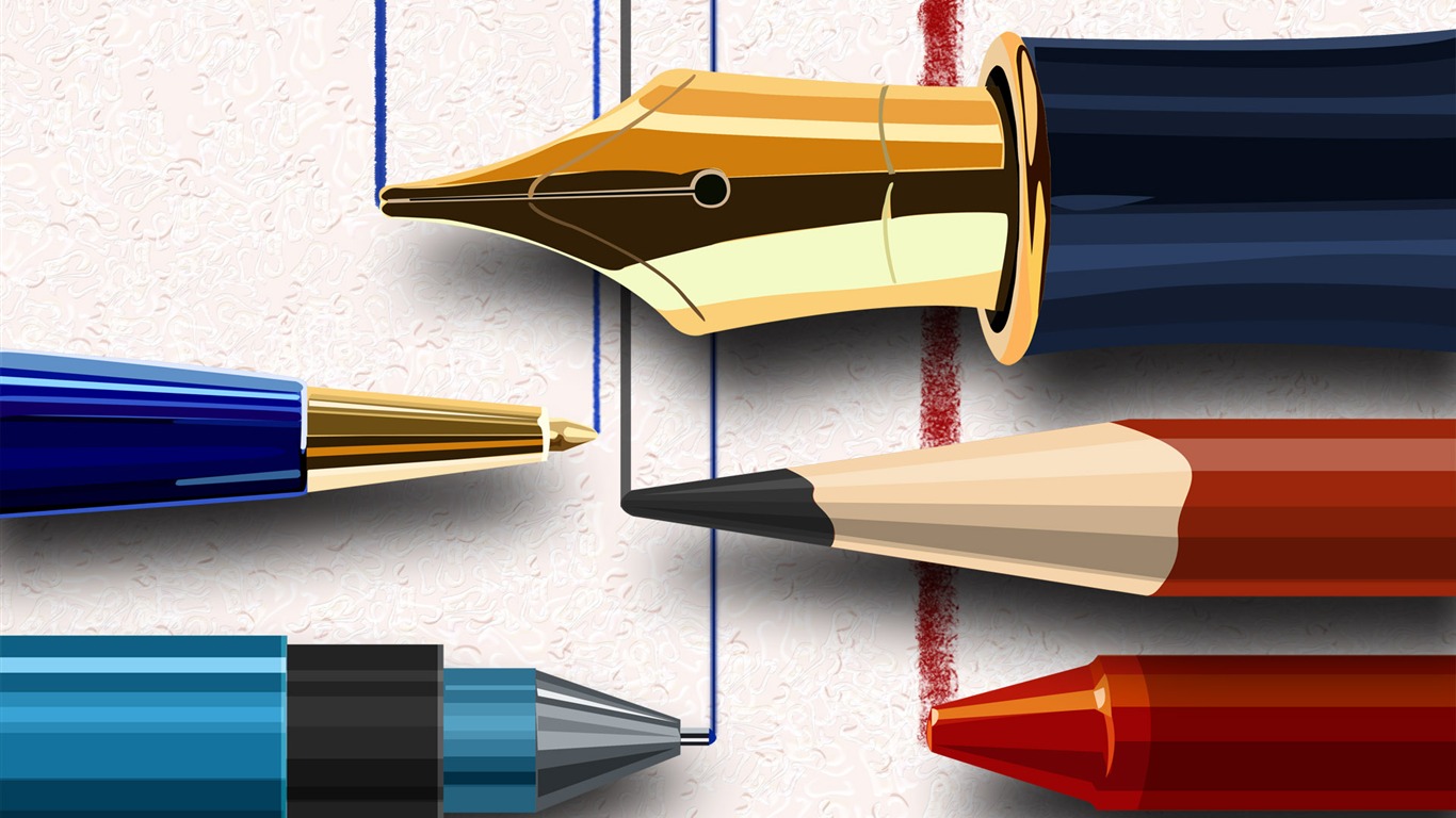 Vector illustration wallpaper (1) #3 - 1366x768