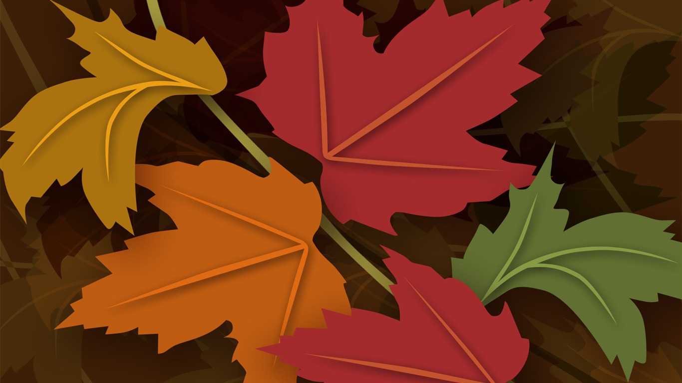 Vector illustration wallpaper (1) #12 - 1366x768