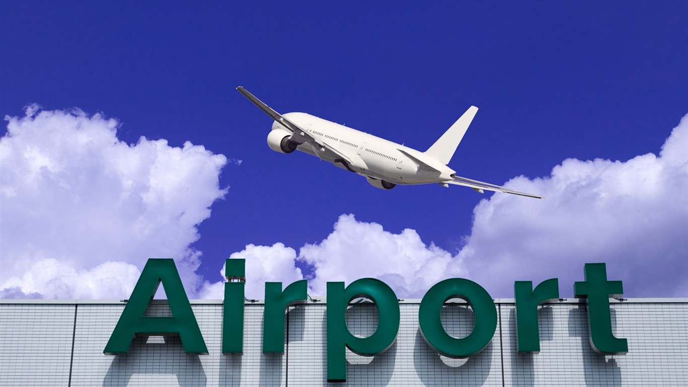 HD wallpaper civil aircraft photo (2) #20 - 1366x768