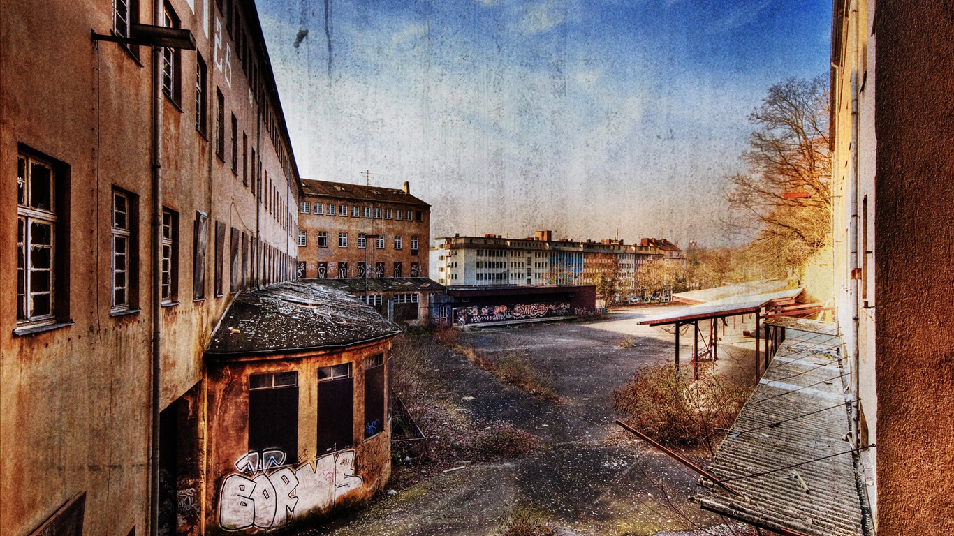 Město zřícenina HD tapety #5 - 1366x768