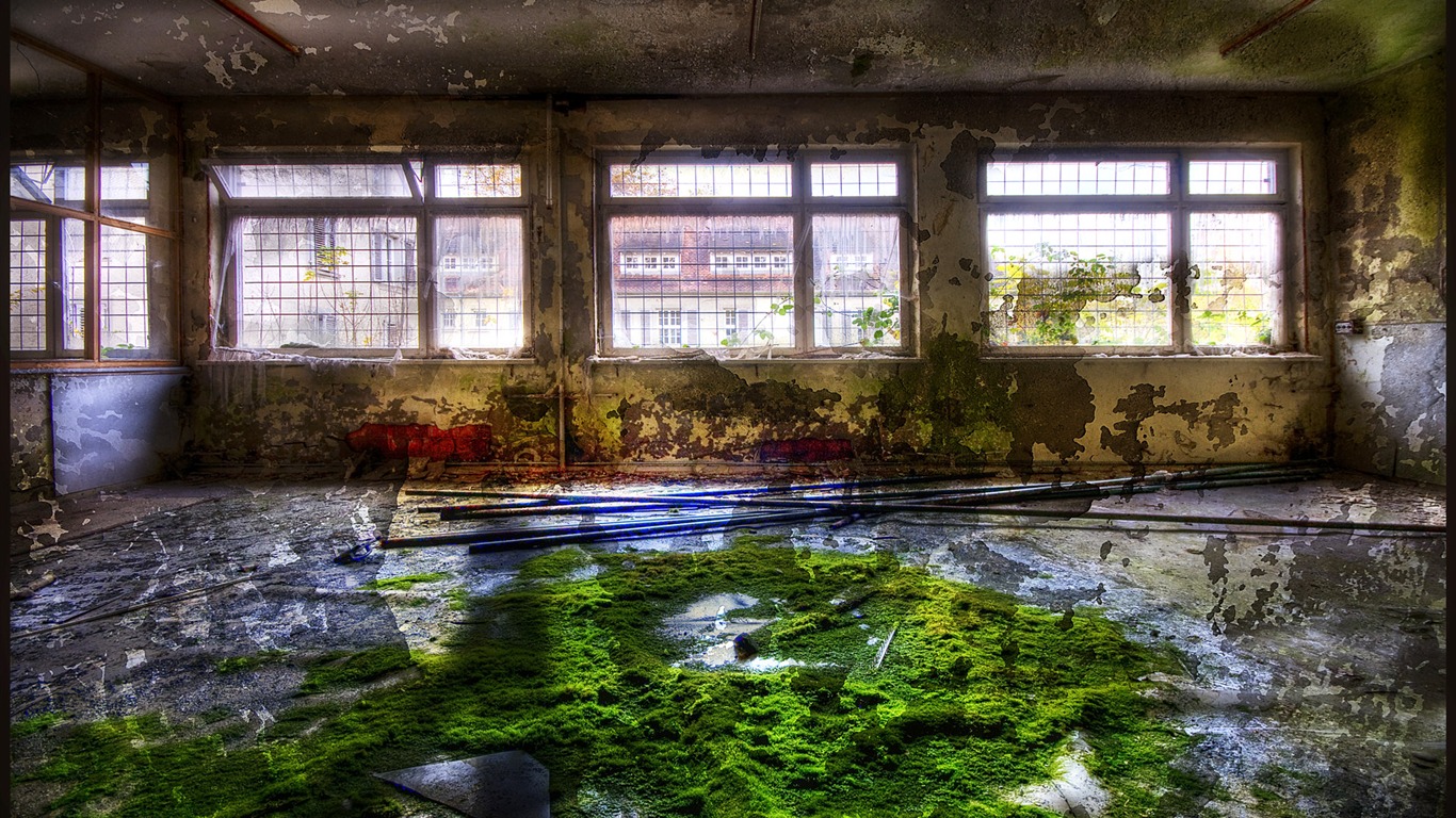 城市廢墟影像 高清壁紙 #12 - 1366x768