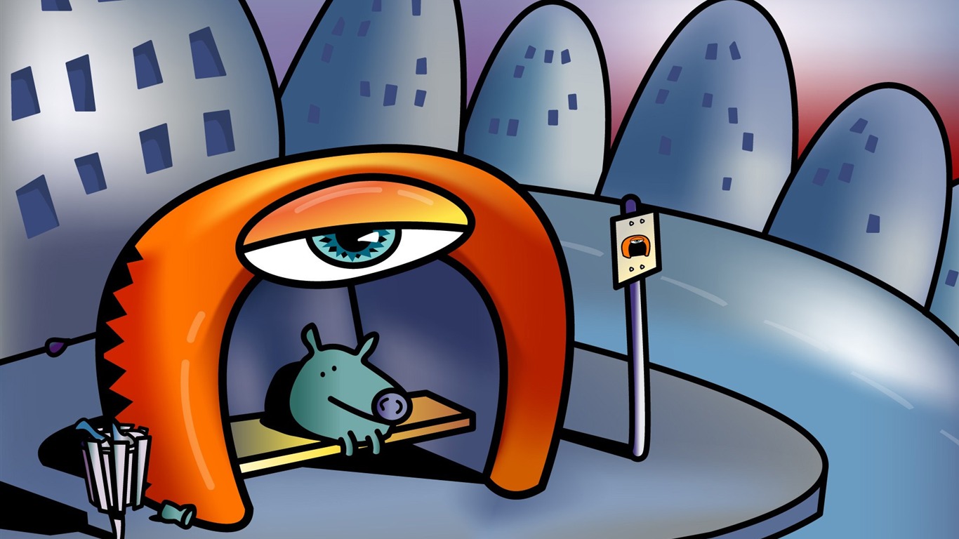 Blurburger 高清壁紙(二) #20 - 1366x768