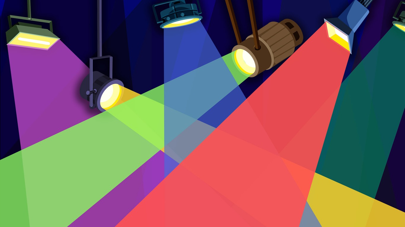 Vector illustration wallpaper (4) #5 - 1366x768