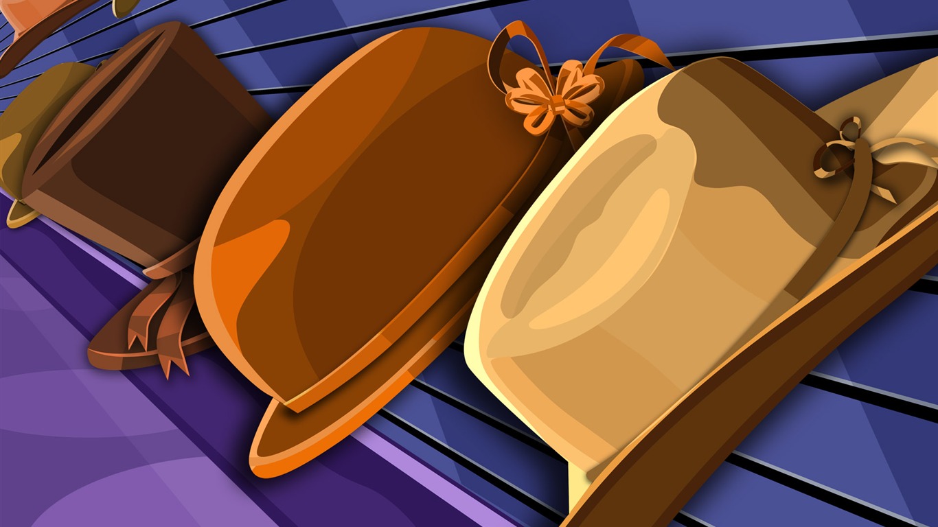 Vector illustration wallpaper (4) #6 - 1366x768