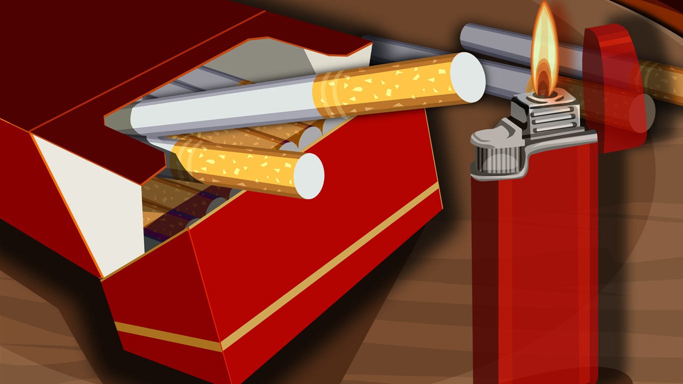 Vector illustration wallpaper (4) #12 - 1366x768