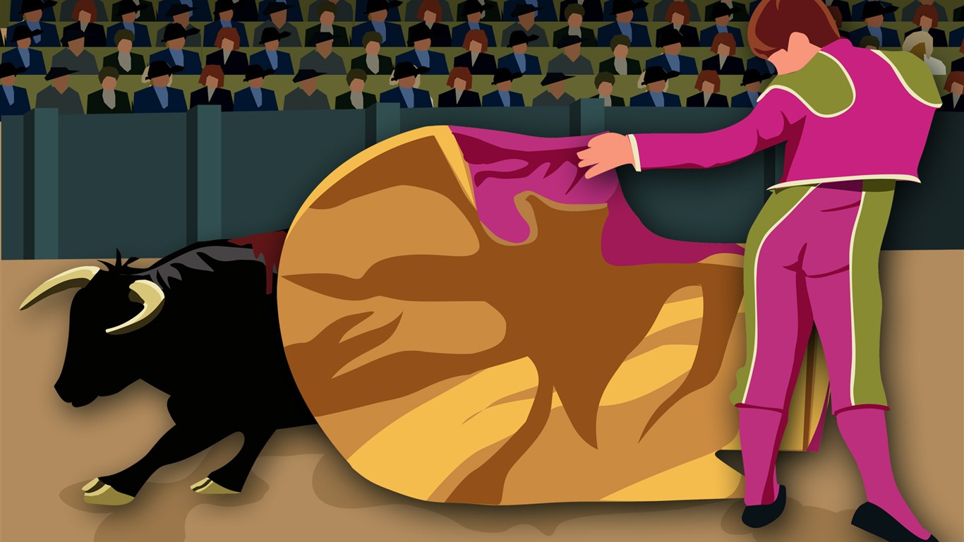 Vectorial de fondos de escritorio de la ilustración (4) #17 - 1366x768