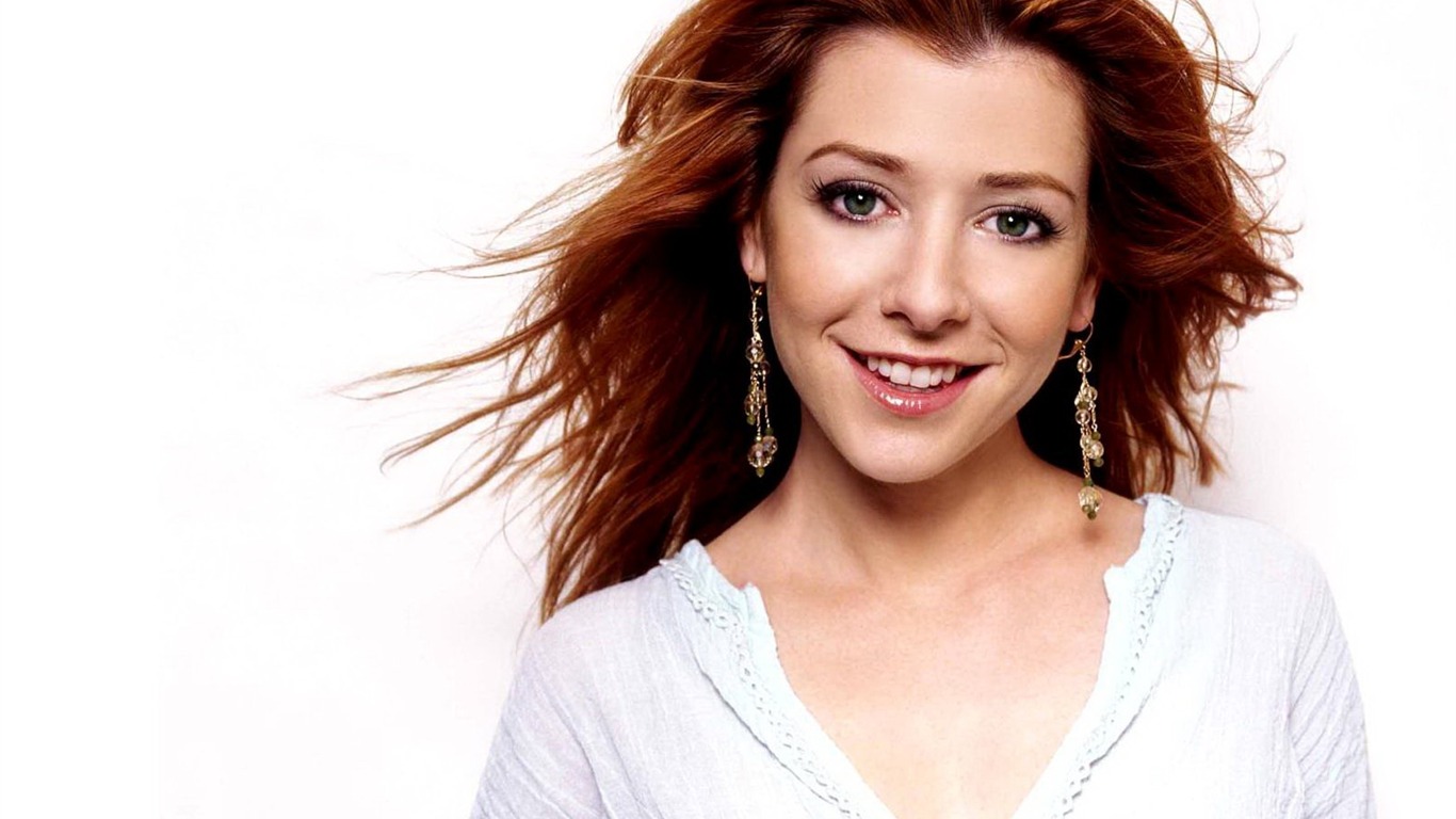 Alyson Hannigan krásnou tapetu #5 - 1366x768