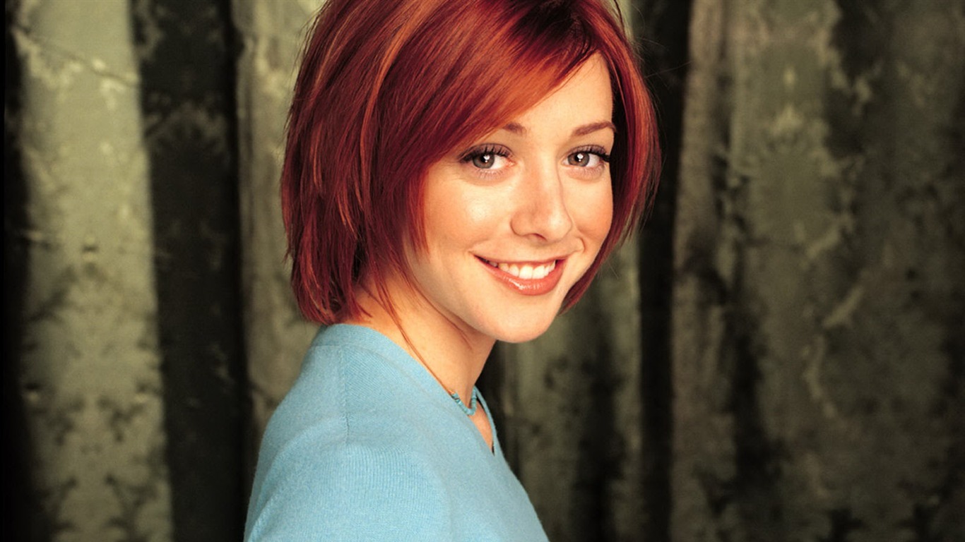 Alyson Hannigan krásnou tapetu #16 - 1366x768