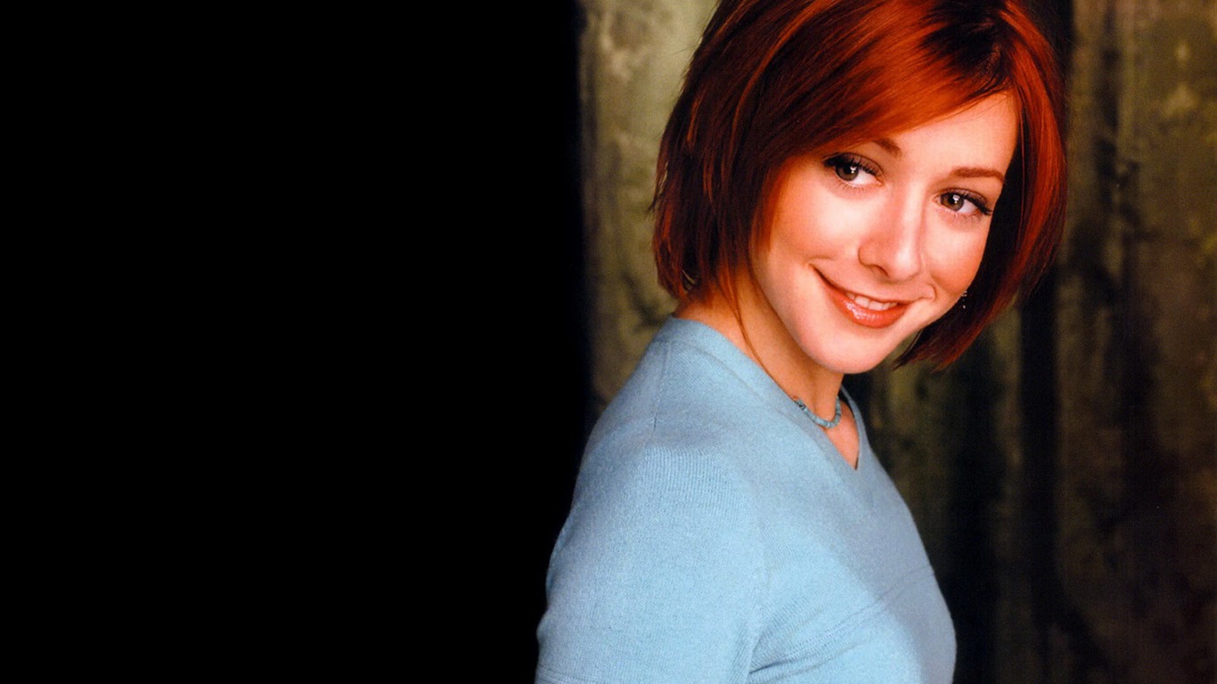 Alyson Hannigan krásnou tapetu #24 - 1366x768