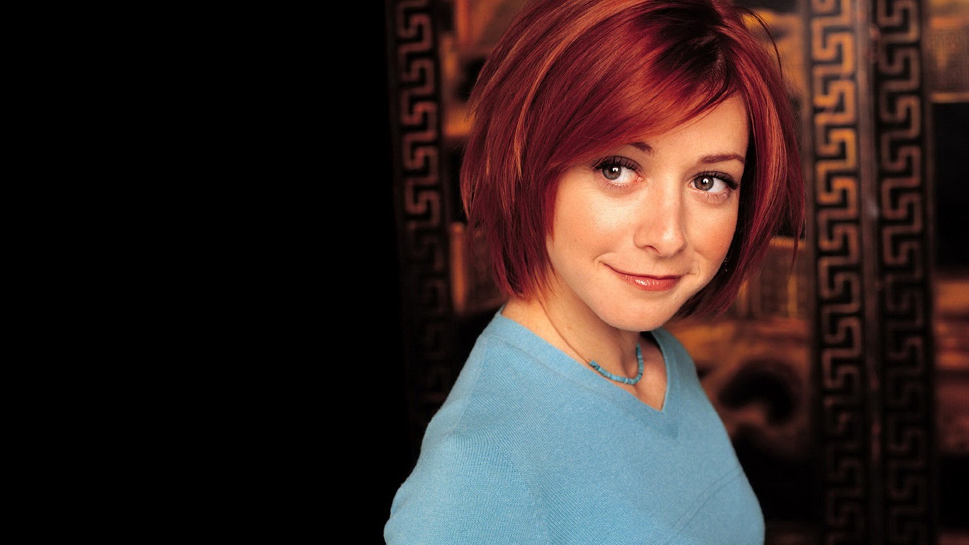 Alyson Hannigan beautiful wallpaper #25 - 1366x768