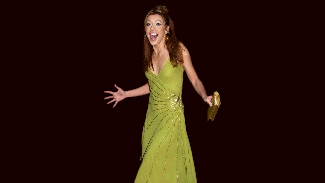 Alyson Hannigan krásnou tapetu #35 - 1366x768