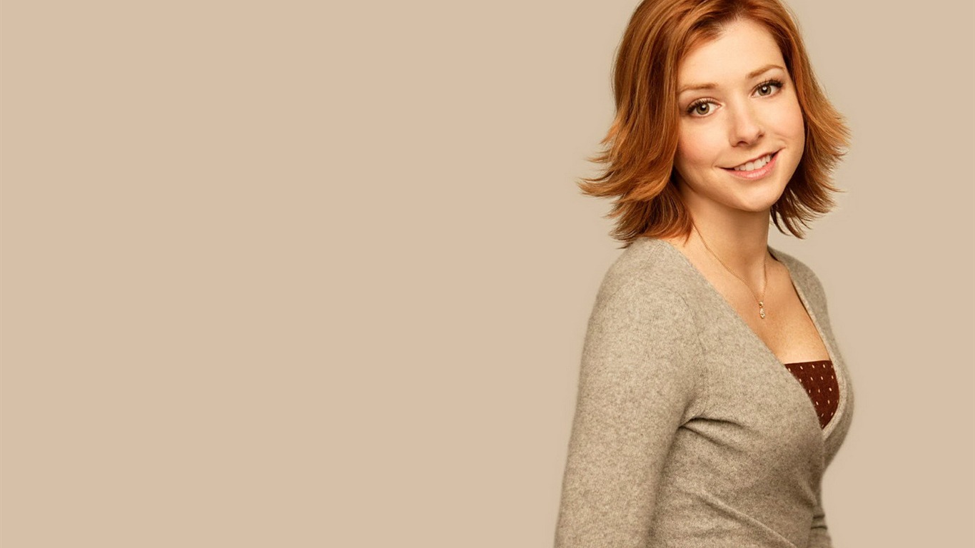 Alyson Hannigan krásnou tapetu #36 - 1366x768
