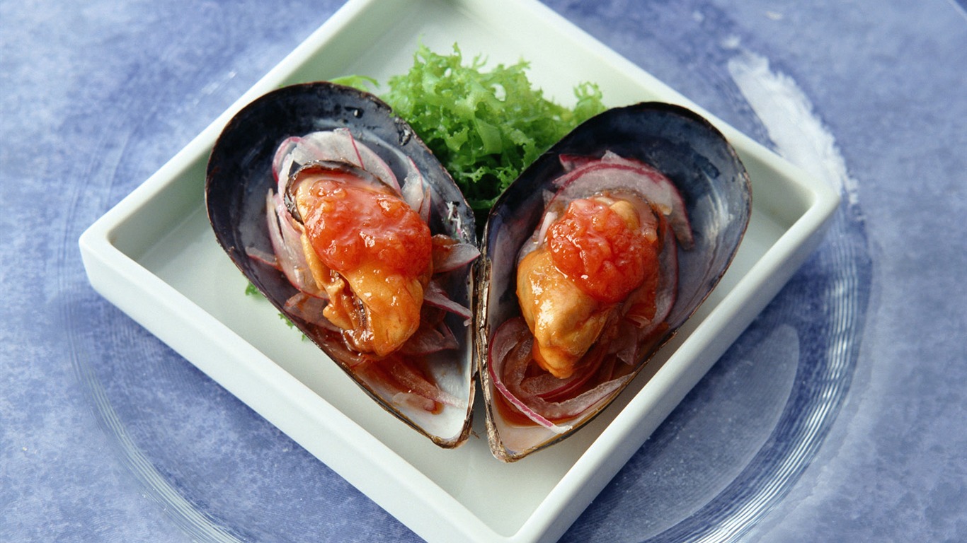 Gourmet dinner wallpaper (2) #10 - 1366x768