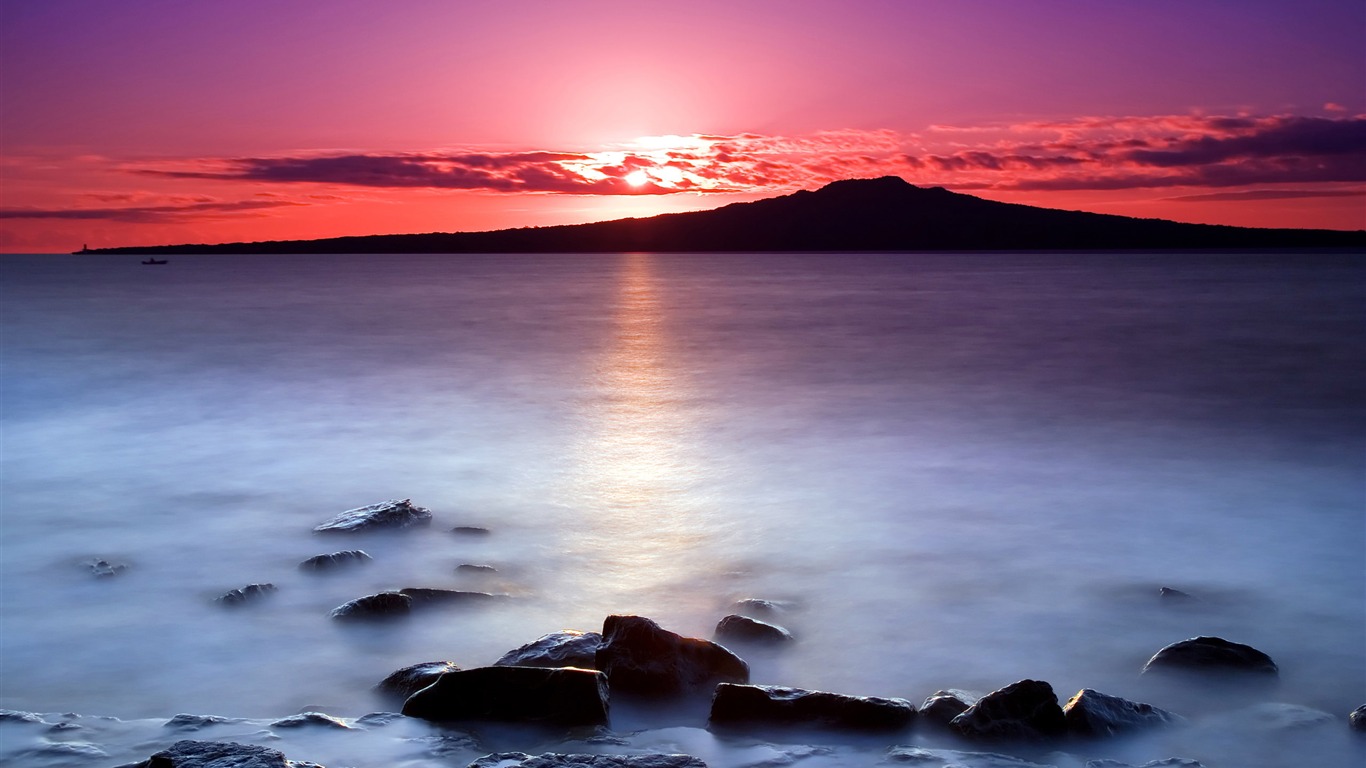 超大海濱海岸風光 壁紙(一) #1 - 1366x768