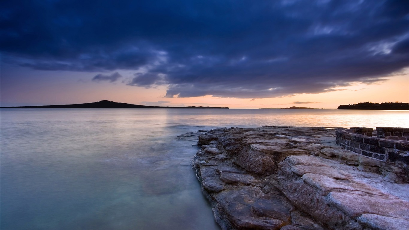 超大海濱海岸風光 壁紙(一) #2 - 1366x768