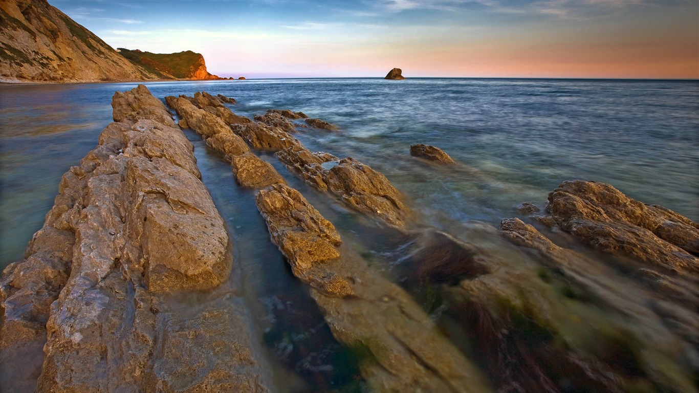 超大海濱海岸風光 壁紙(一) #15 - 1366x768