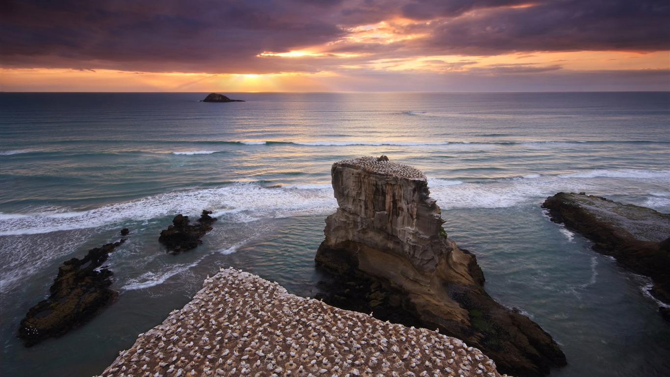 超大海滨海岸风光 壁纸(二)3 - 1366x768