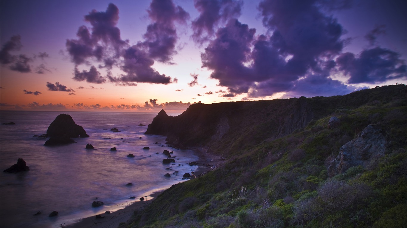 超大海滨海岸风光 壁纸(二)4 - 1366x768