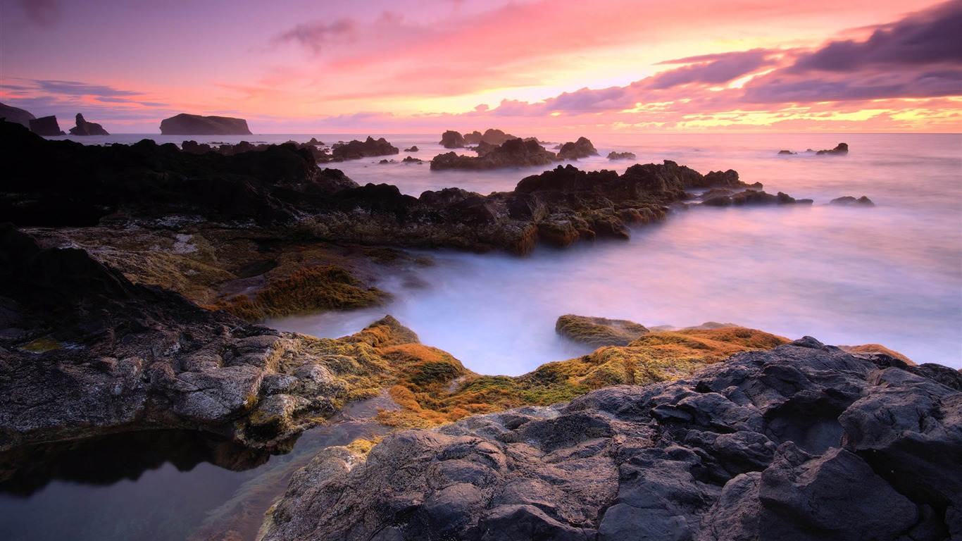 超大海滨海岸风光 壁纸(二)7 - 1366x768