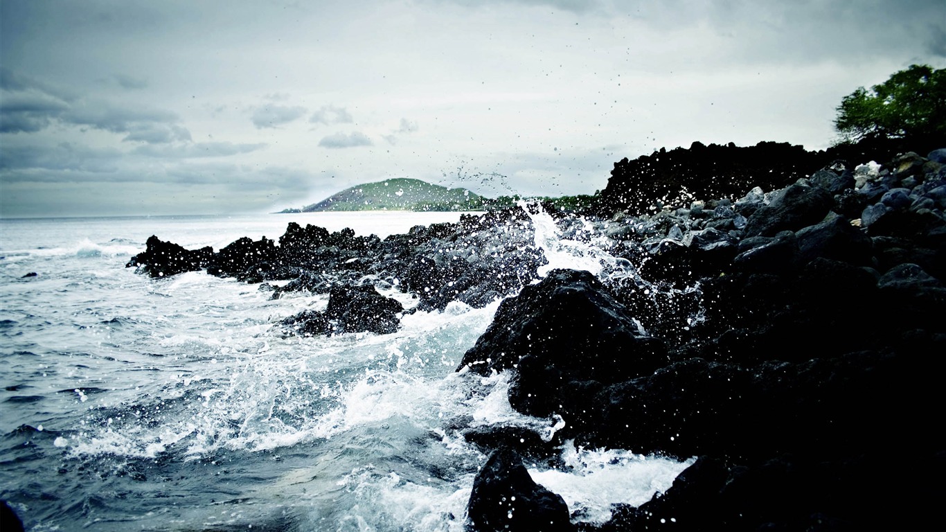 超大海滨海岸风光 壁纸(二)8 - 1366x768