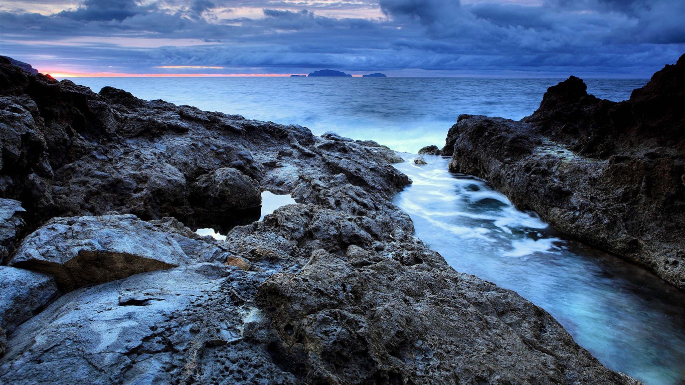 超大海滨海岸风光 壁纸(二)13 - 1366x768