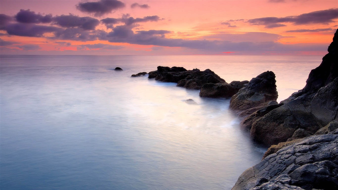 超大海滨海岸风光 壁纸(二)15 - 1366x768