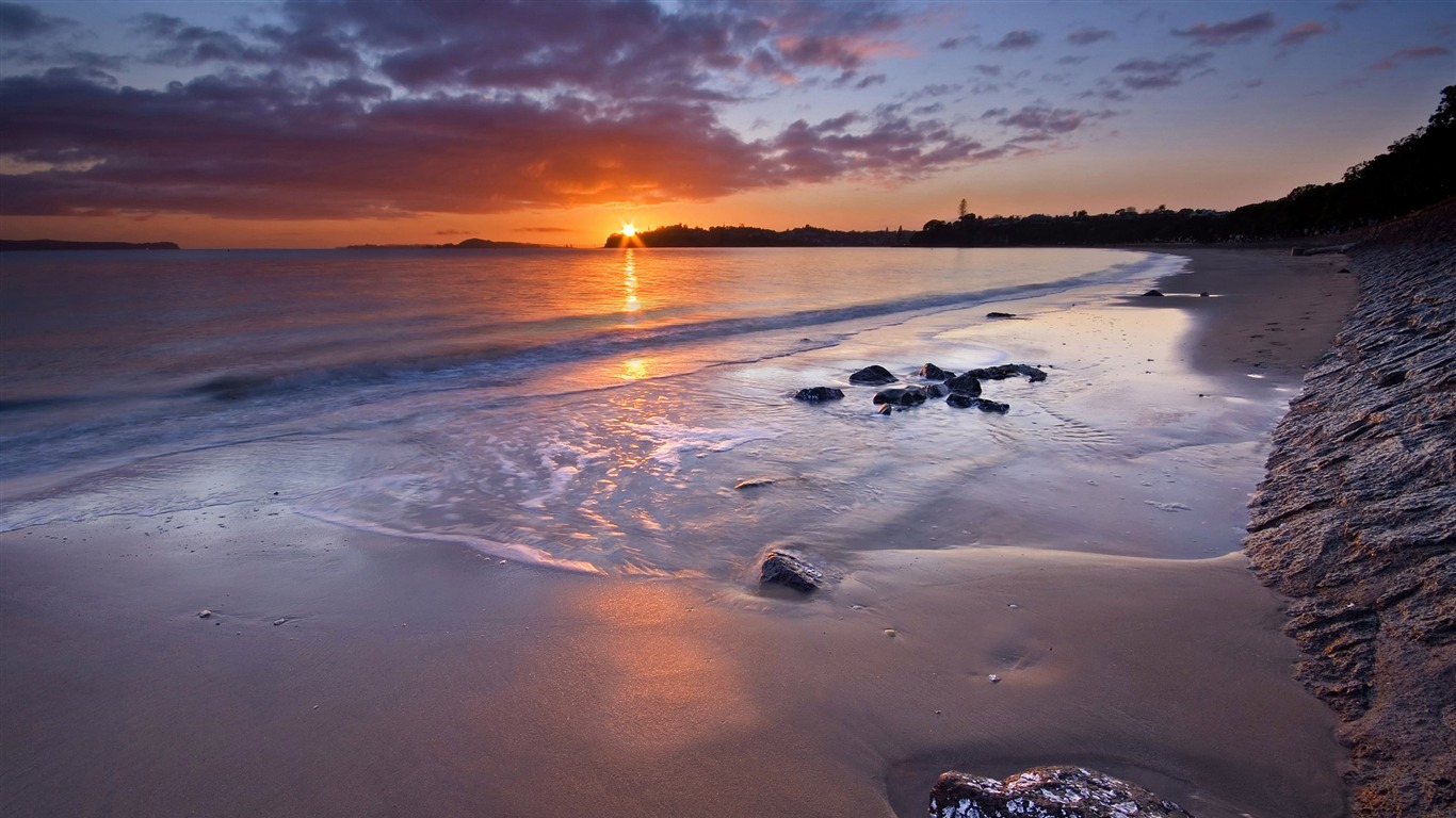 超大海滨海岸风光 壁纸(二)16 - 1366x768