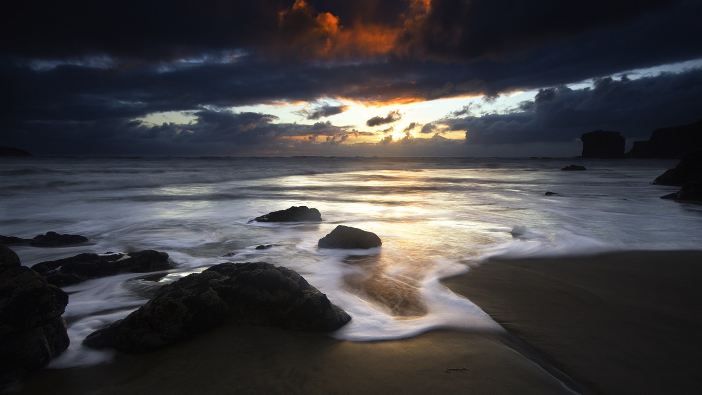 Grandes fondos de escritorio de la costa paisaje costero (2) #20 - 1366x768