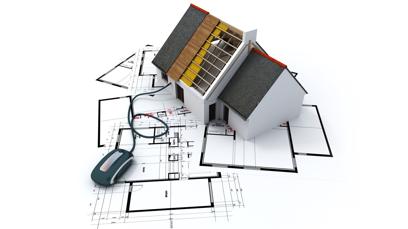 3D Architectural Design Wallpaper (1) #12 - 1366x768