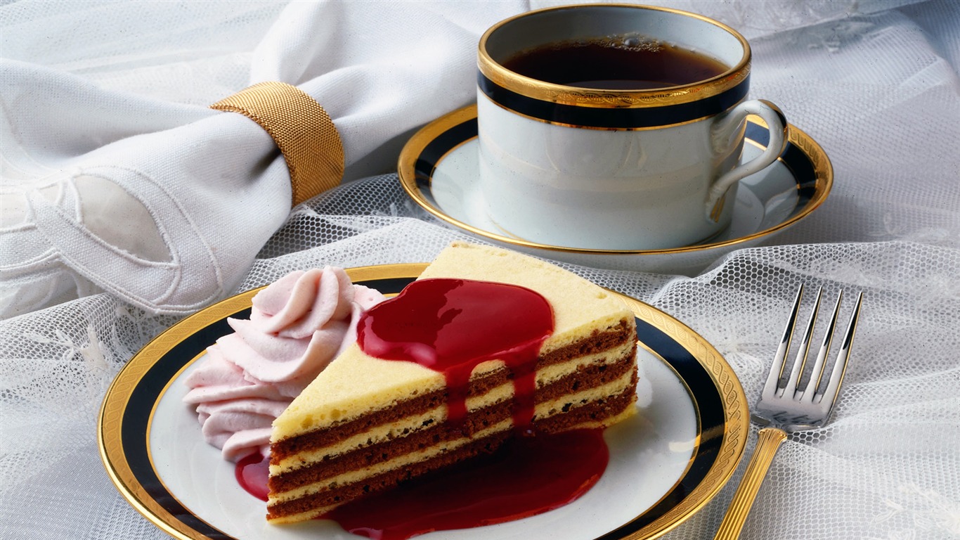 Gourmet večeře tapety (3) #13 - 1366x768