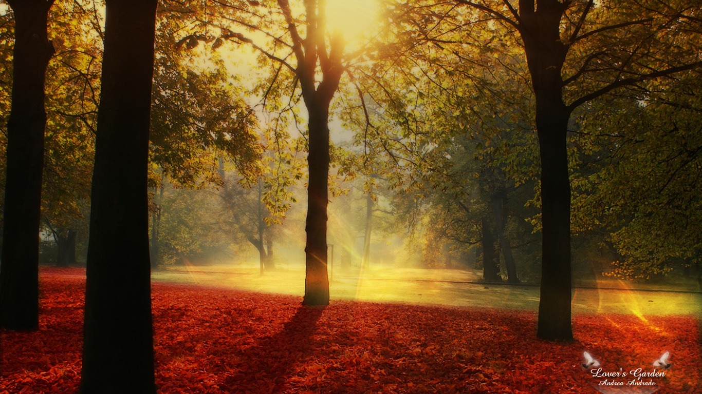 Beautifully rendered scenery wallpaper (9) #15 - 1366x768