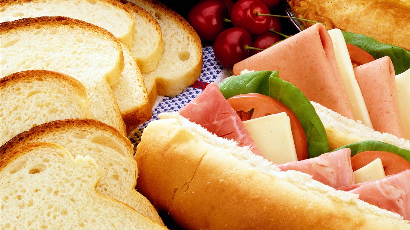 Gourmet večeře tapety (4) #1 - 1366x768