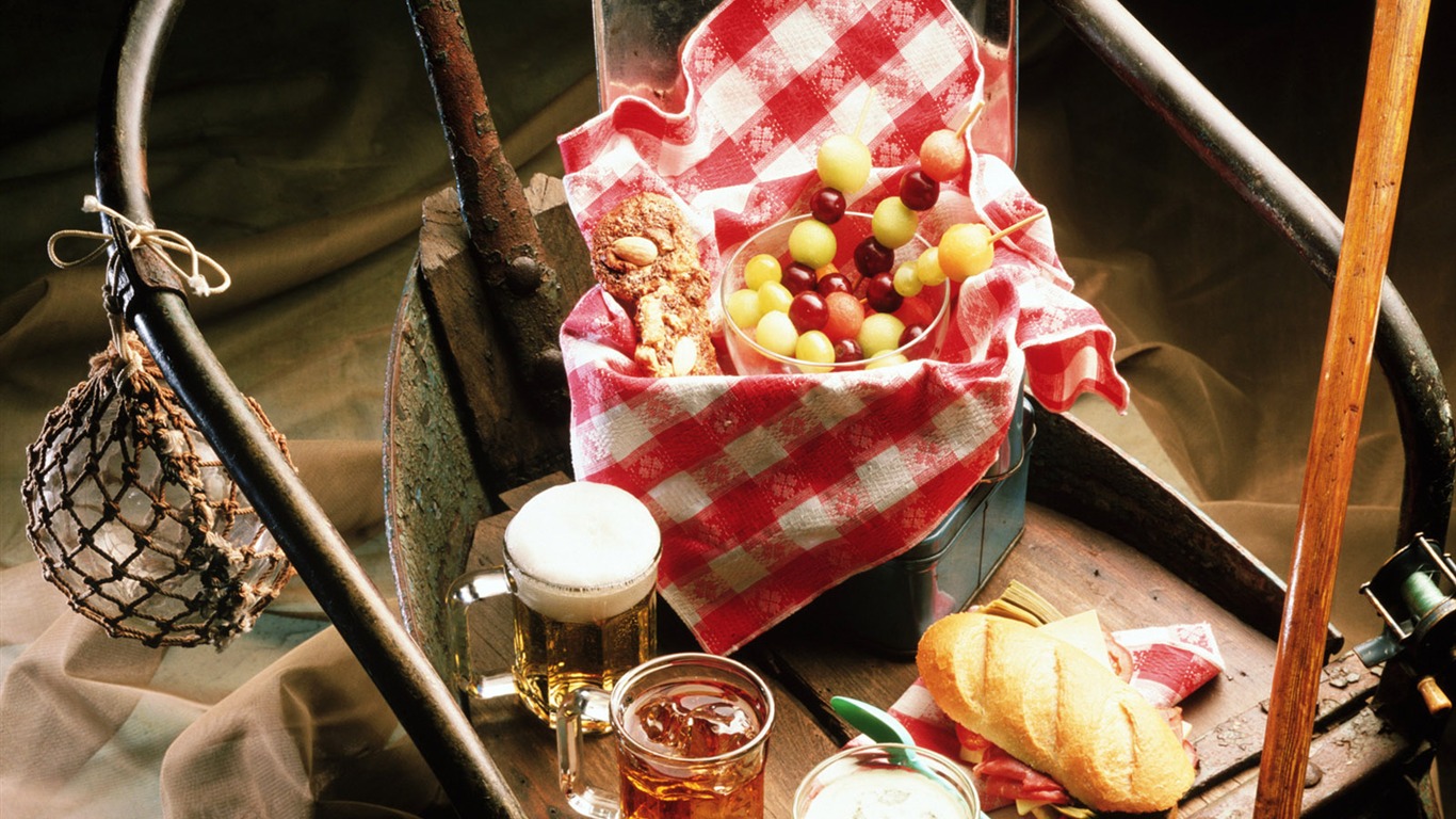 Gourmet fondos de escritorio de la cena (5) #16 - 1366x768