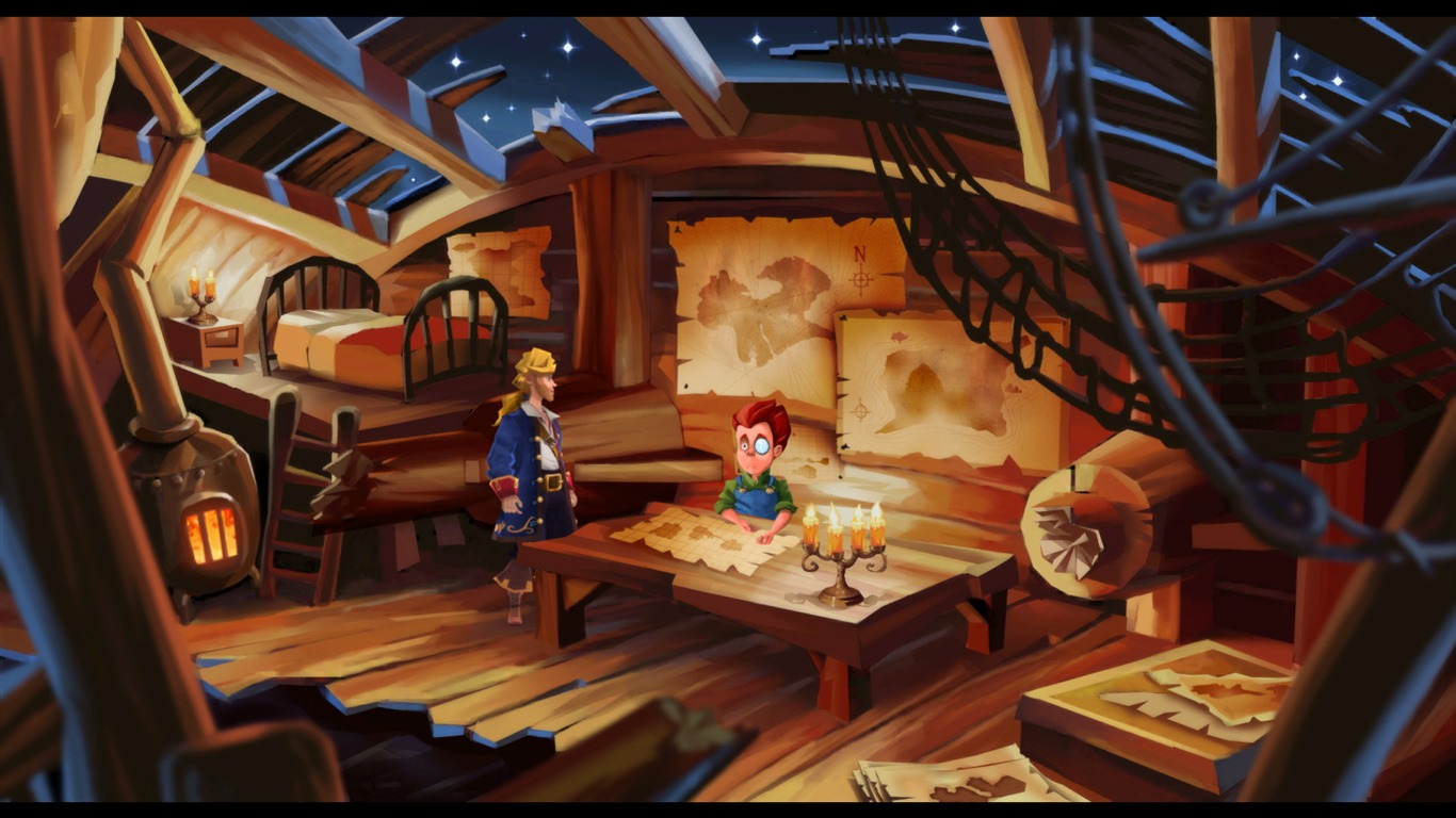 Monkey Island hra wallpaper #13 - 1366x768