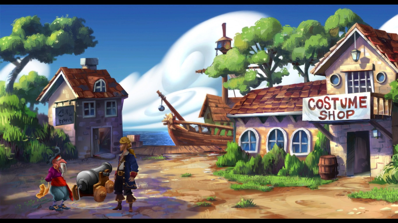 Monkey Island hra wallpaper #17 - 1366x768