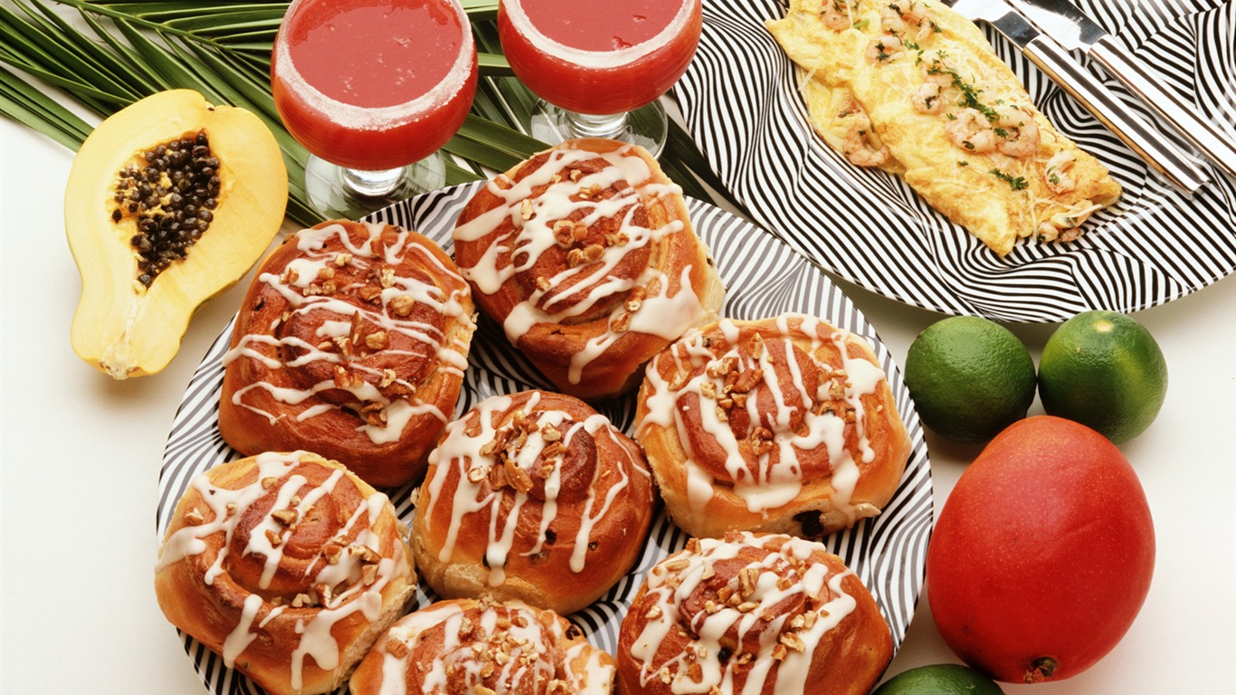 Gourmet dinner wallpaper (7) #5 - 1366x768