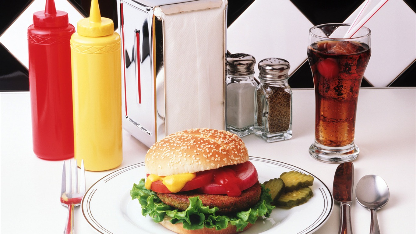Gourmet dinner wallpaper (7) #8 - 1366x768