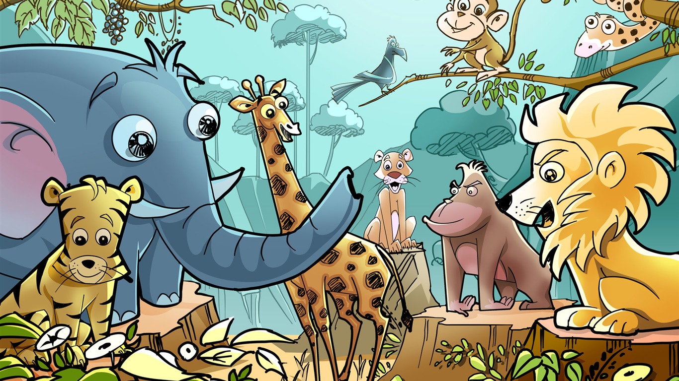 Cartoon Wallpaper (1) #5 - 1366x768