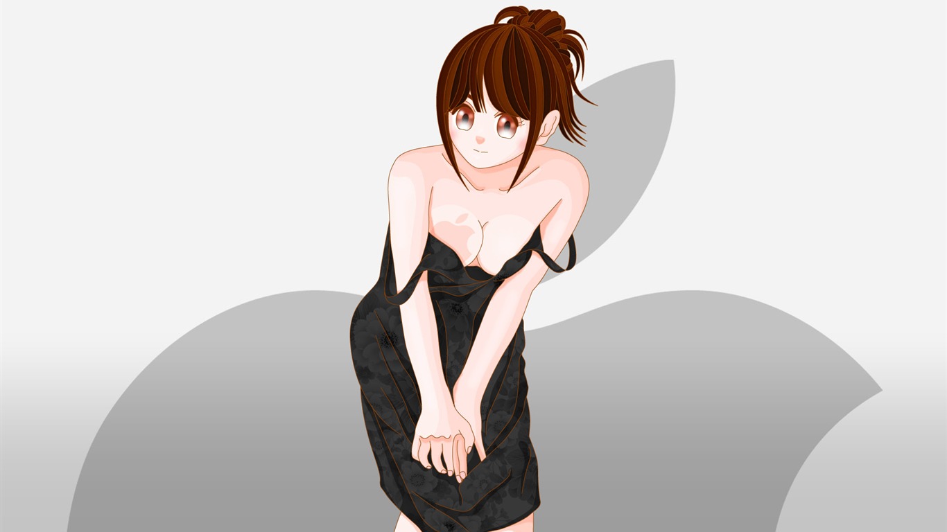 MAC女孩 壁紙(一) #15 - 1366x768