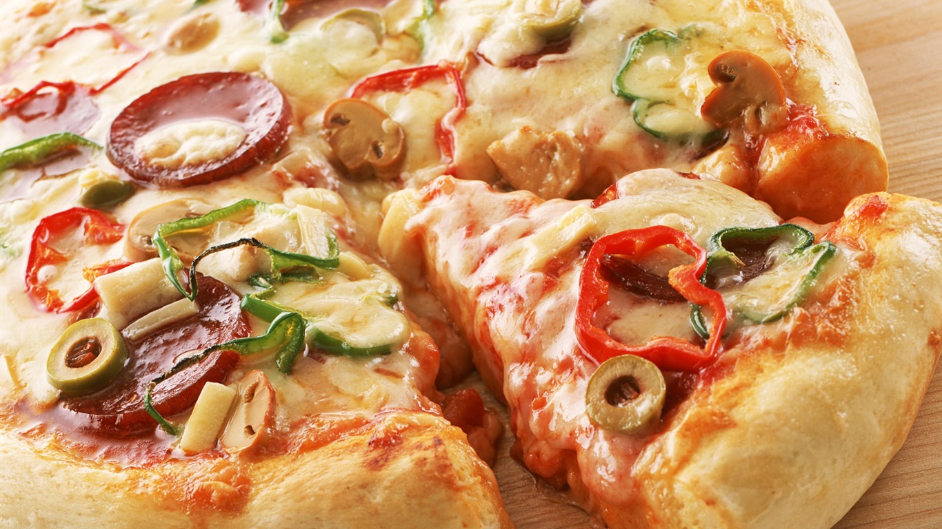 Pizza 美食壁紙(一) #6 - 1366x768